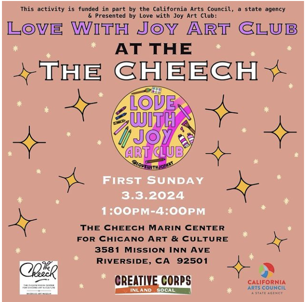 FREE ADMISSION – Love With Joy Art Club and local community resources